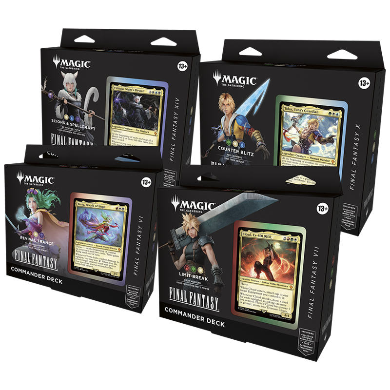 Magic the Gathering:Universes Beyond Final Fantasy - Commander Deck Set of 4