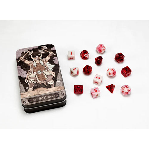 Beadle &amp; Grimms - Character Class Dice Set in Tin - The Barbarian